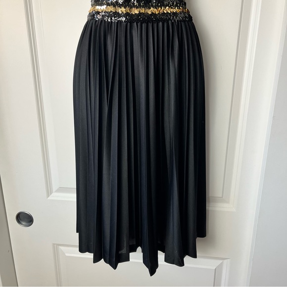 Vintage Vicky Vaughn Junior Sequined/Pleated Party Dress Sz 7 - Picture 5 of 12